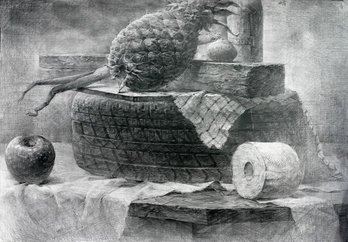 파인애플,휴지,타이어 