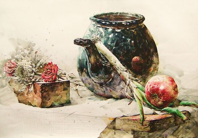 정물수채화