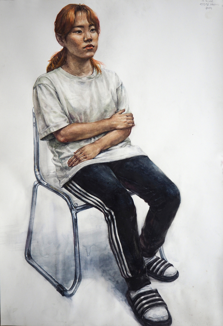 울산장지원그린섬미술학원 인체수채화/인물수채화 학생작