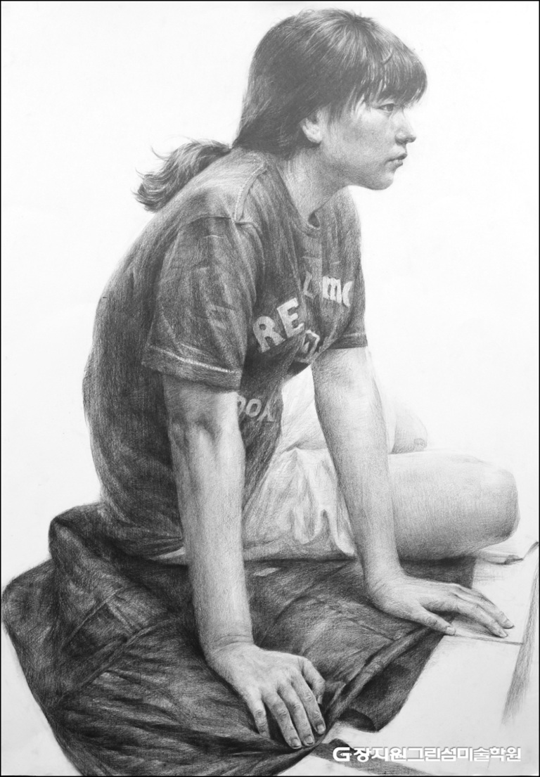 회화의 중심 울산 장지원그린섬 입시미술학원 인체소묘