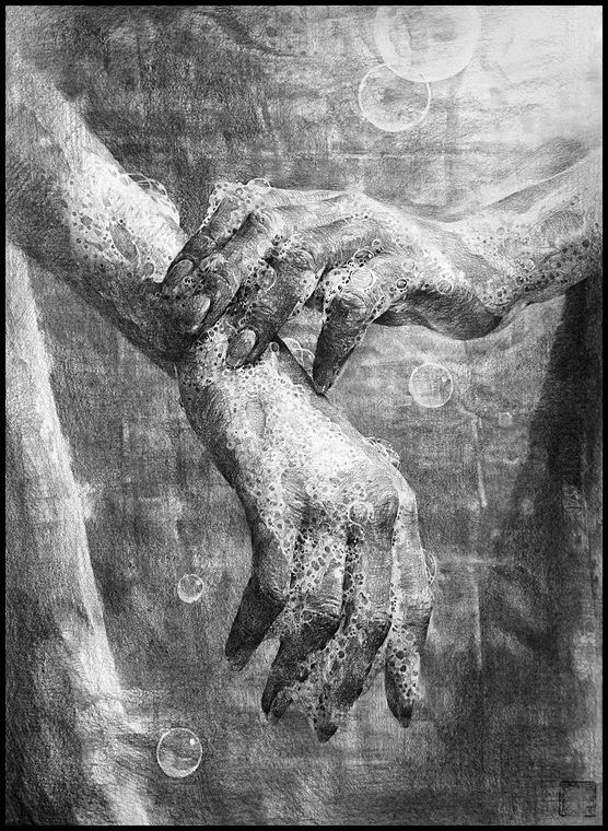 손을 소재로한 드로잉