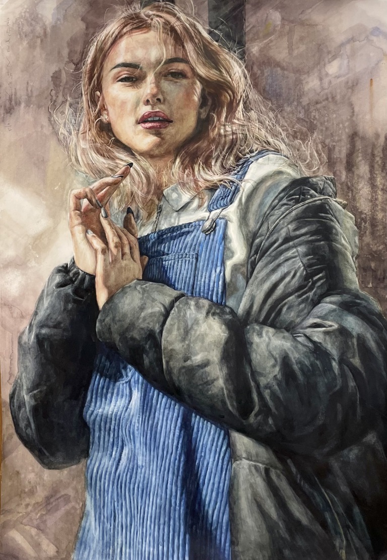 울산장지원그린섬 입시미술학원 인체수채화/인물수채화 학생작