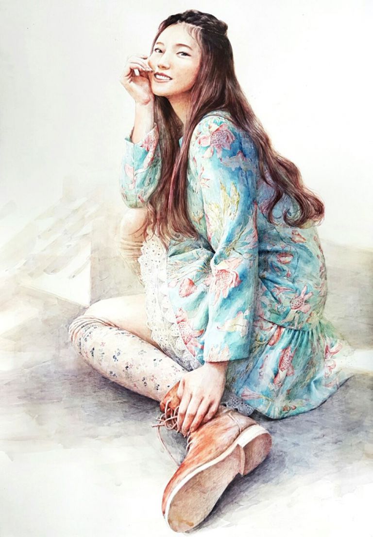 회화의중심 울산장지원그린섬미술학원 인체수채화