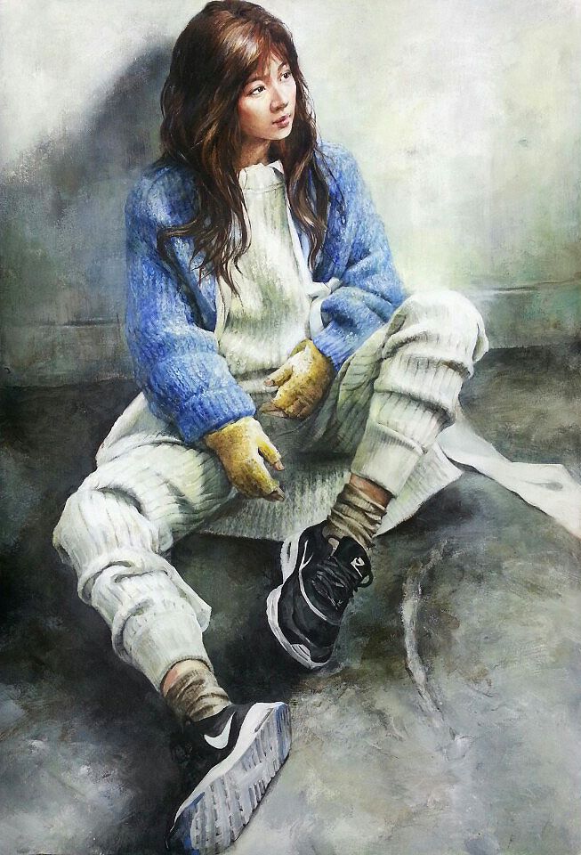 회화의중심 울산장지원그린섬미술학원 인체수채화