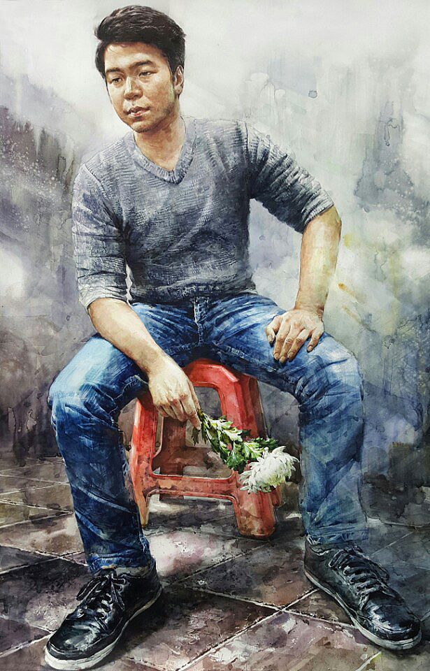 회화의중심 울산장지원그린섬미술학원 인체수채화