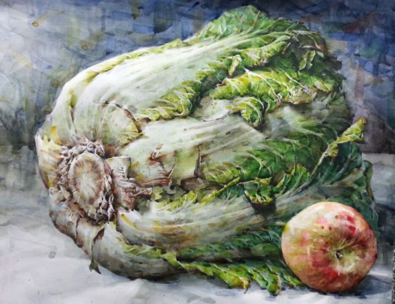 회화의중심 울산장지원그린섬미술학원 수채화 정물개체표현