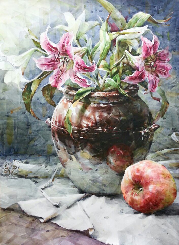 회화의중심 울산장지원그린섬미술학원 정물수채화