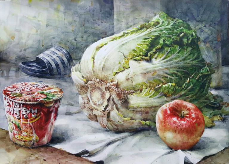 회화의중심 울산장지원그린섬미술학원 정물수채화