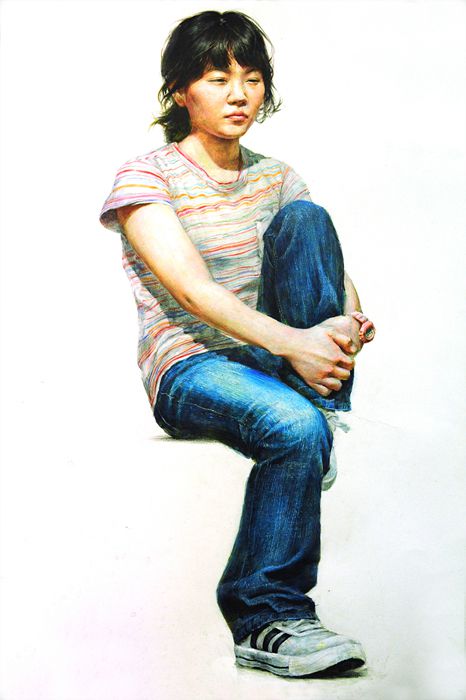 울산입시미술학원 장지원그린섬 인물수채화