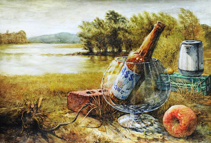 울산입시미술학원 장지원그린섬 사진+정물수채화