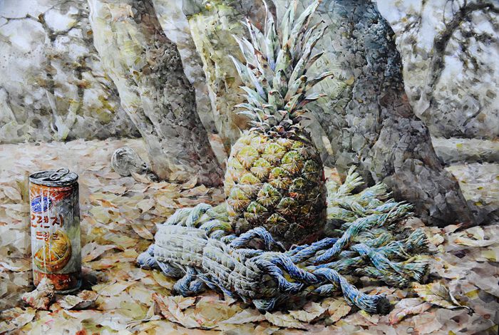 울산입시미술학원 장지원그린섬 사진+정물수채화