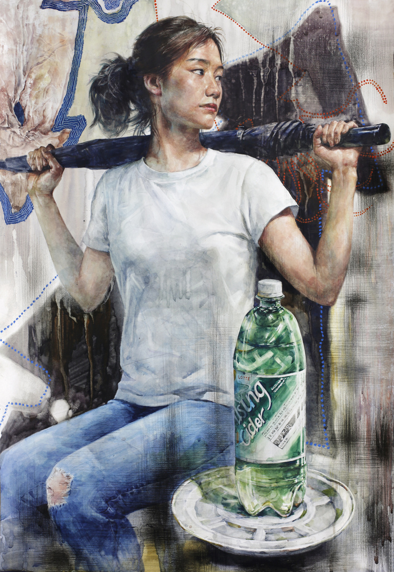 울산장지원그린섬미술학원 인체수채화 <국민대유형> 인물수채화연구작 장지원원장선생님作