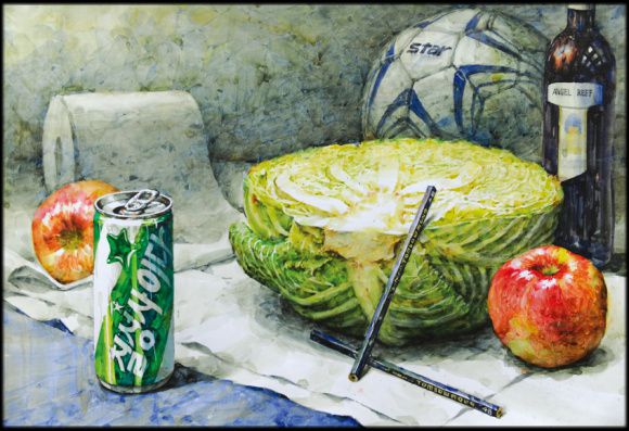 정물수채화(울산대유형)